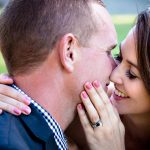 wedding photos venues with bride groom kissing