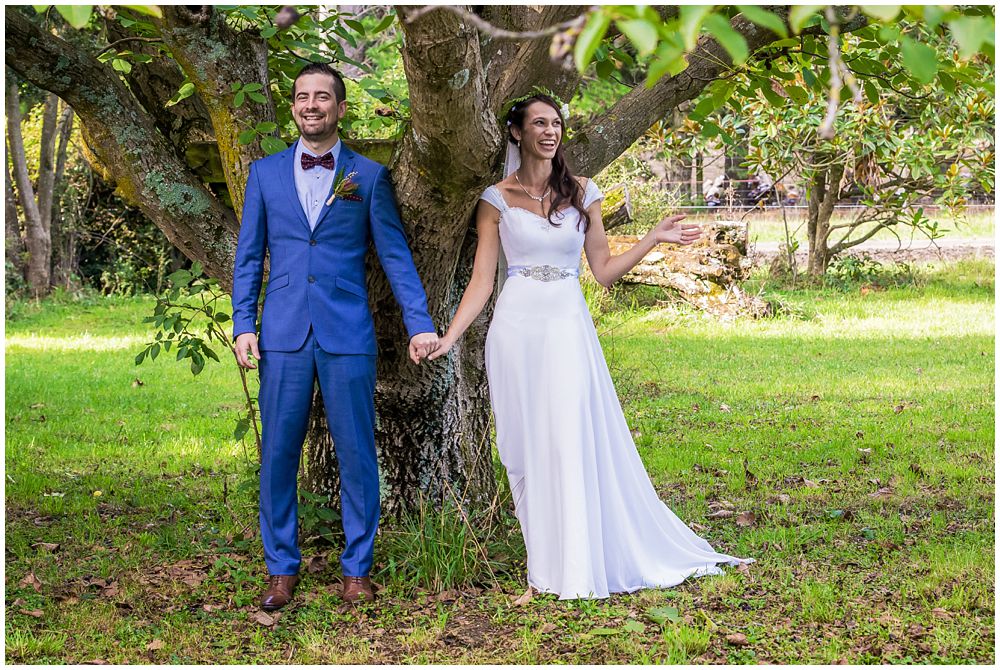 Wedding Photographers Christchurch farm wedding first look