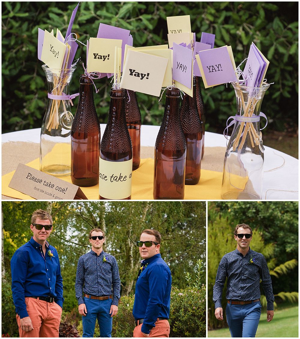 Hampton Lea Gardens Wedding-Boys greeting guests at Venue