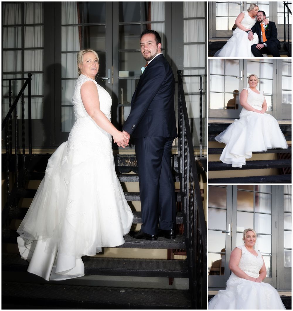 Heritage Hanmer Springs Wedding-Night photos bride and groom on balcony 