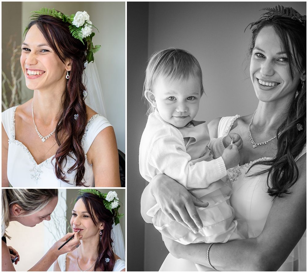 Photo of Bride getting ready at family home in Rangiora captured by Christchurch Wedding Photographers