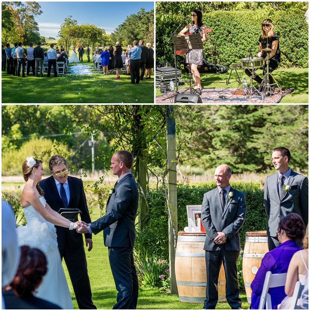 Tipapa Woolshed Barn Wedding Venue outdoor lawn ceremony