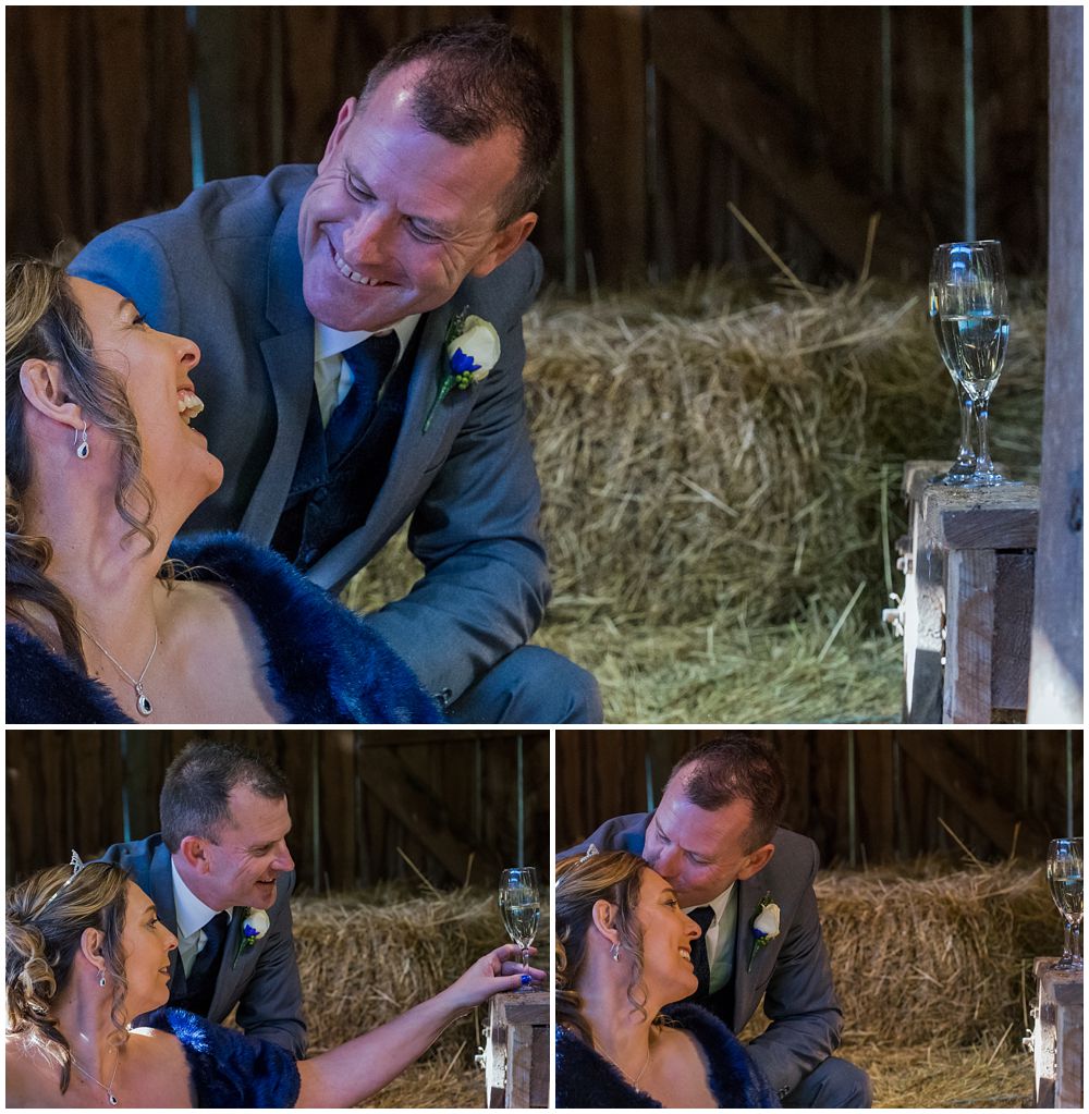 close ups of bride and groom