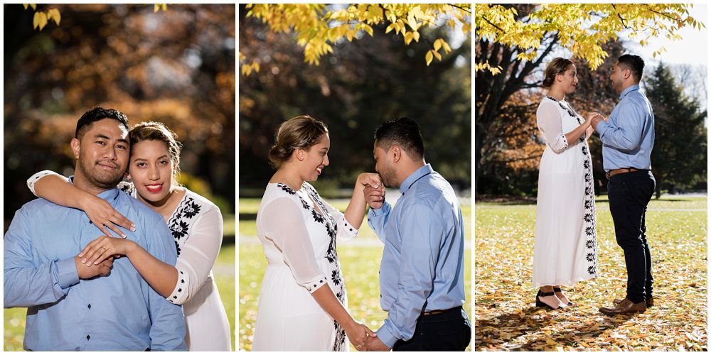 Autumn time engagement shoot in park