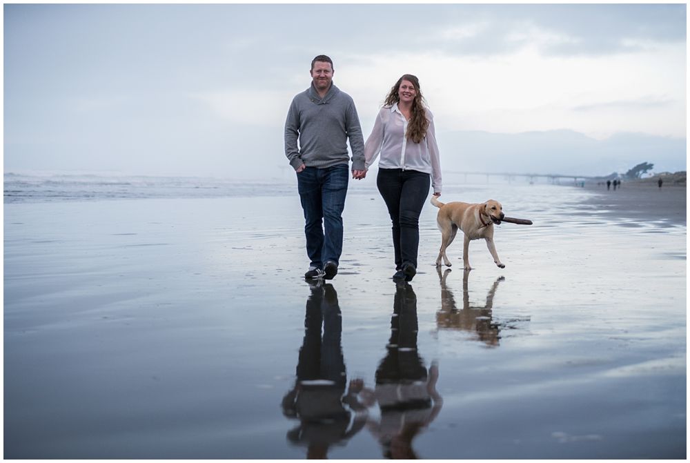 couple walking on New Brighton Beach