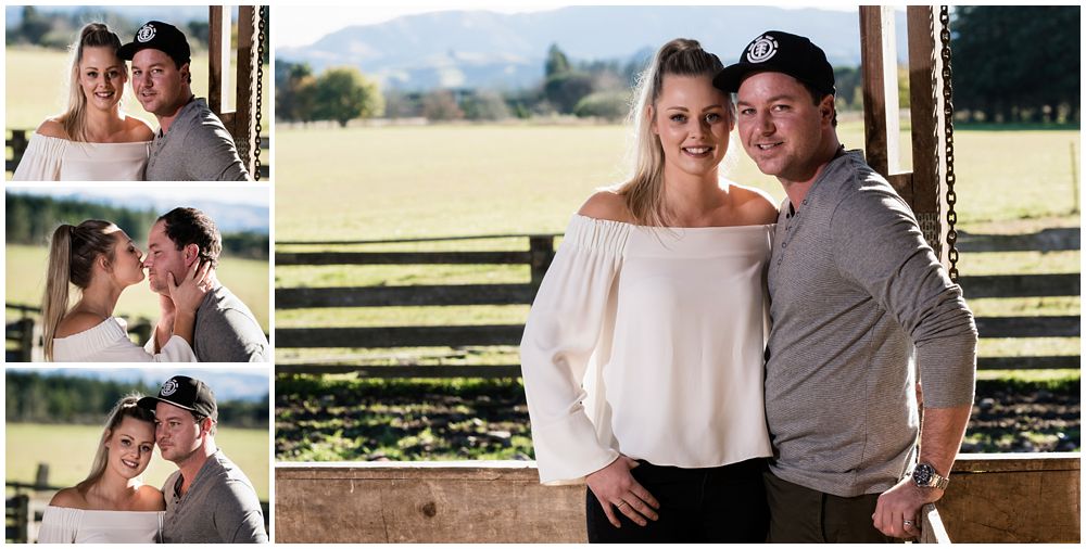 Winter Farm Engagement Photography